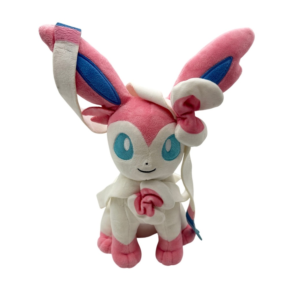 Pokemon Sylveon Plush Eevee Evolution Pink White Stuffed Animal Toy 02-GZ0023
